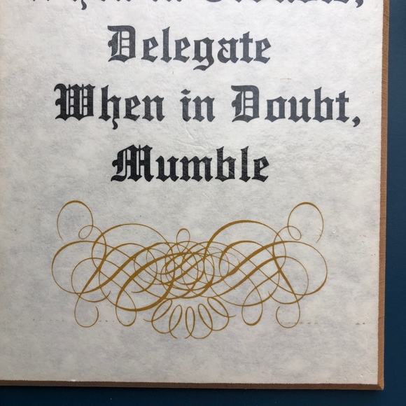 Vintage Office Wall Plaque - Picture 5 of 8